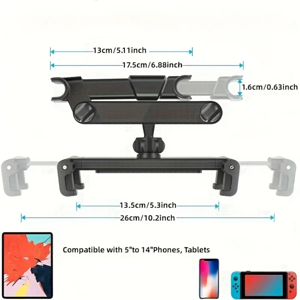 Tablet stand, car headrest, ta - Toddler Tablet Accessories recension och pris