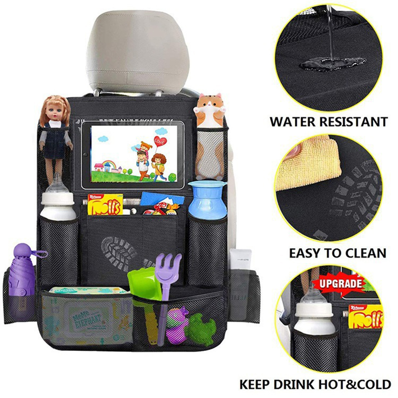 1pc Car Backseat Organizer wit - Tablet Accessories Bag recension och pris