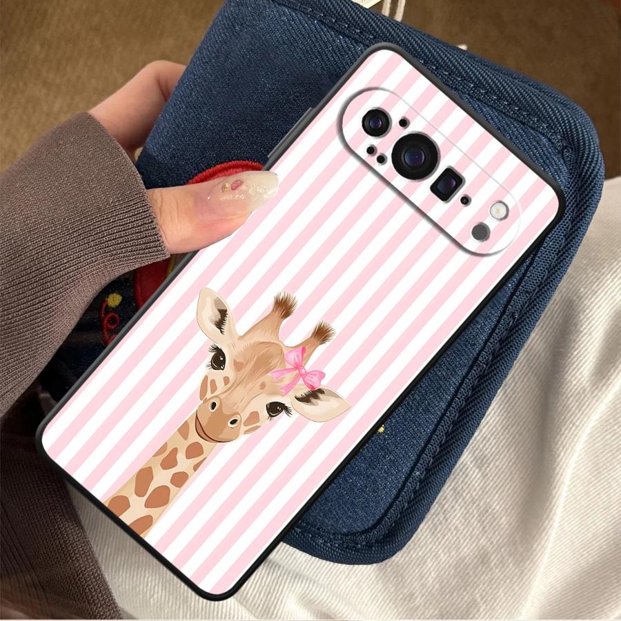 Cartoon Giraffe Funda Phone Co - Google Pixel 9 recension och pris