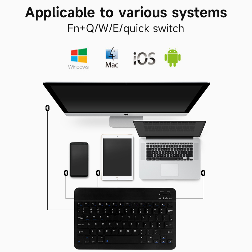 Bluetooth Keyboard for IOS And - Samsung Tablet Keyboard Accessories recension och pris