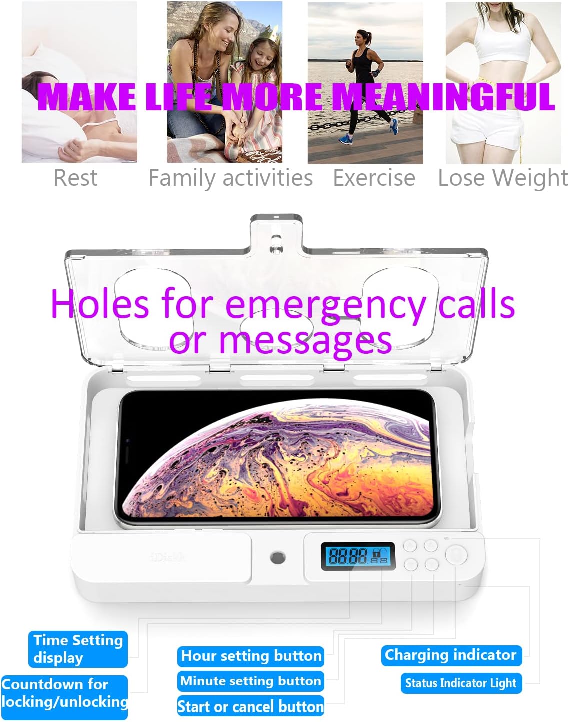 Timer Lock Box for iPad IPhone - Toddler Tablet Accessories recension och pris