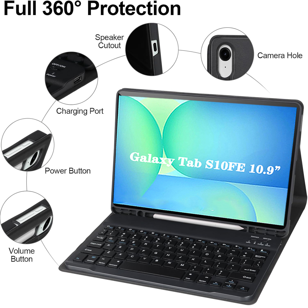 Case for Samsung Galaxy Tab S1 - Samsung Tablet Keyboard Accessories recension och pris