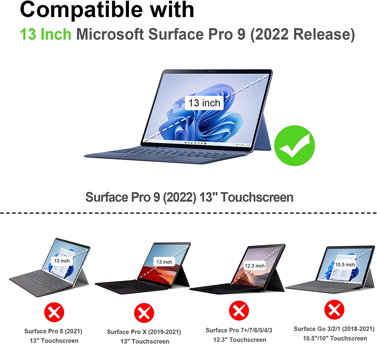 Case Compatible with Type Cove - Microsoft Tablet Accessories recension och pris