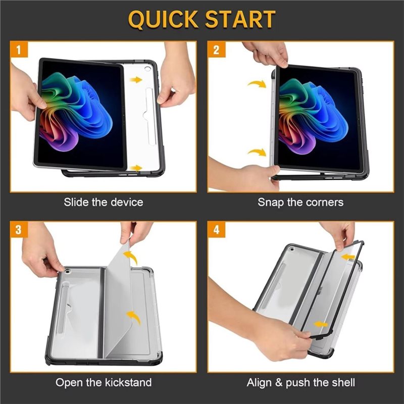 AT82-TPU Hard Flip Cover Case  - Microsoft Tablet Accessories recension och pris